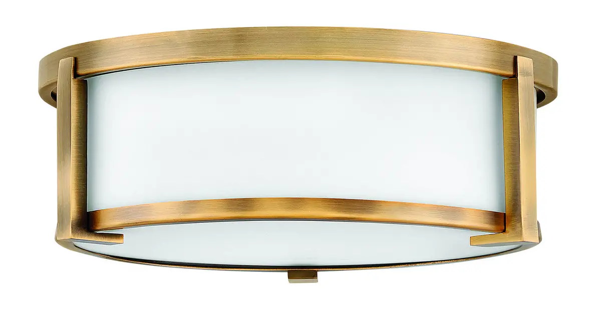 Lowell Led Flush Mount In Brushed Bronze 1