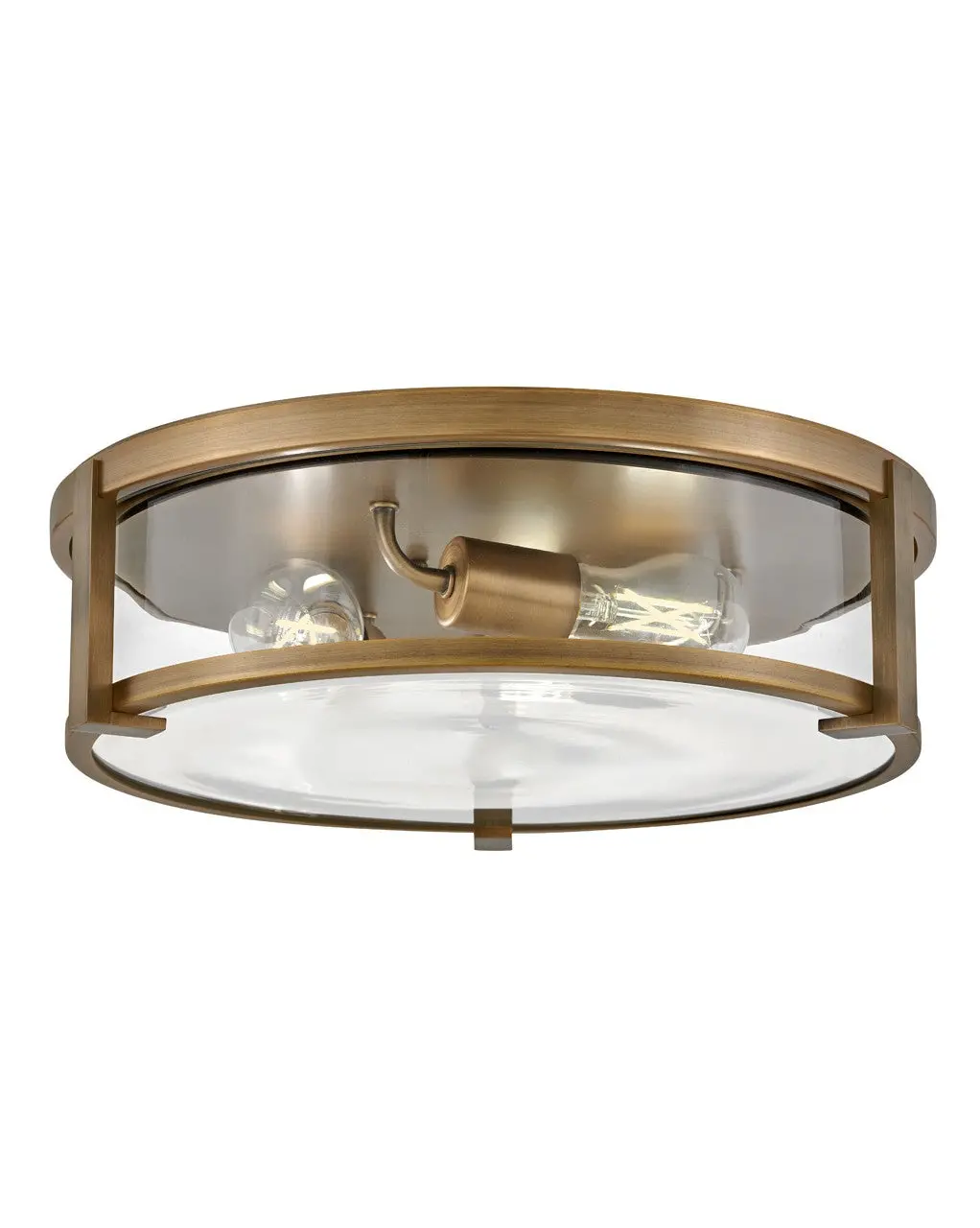 Lowell Led Flush Mount In Brushed Bronze 1