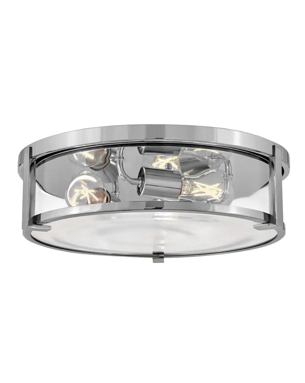 Lowell Led Flush Mount In Chrome 1