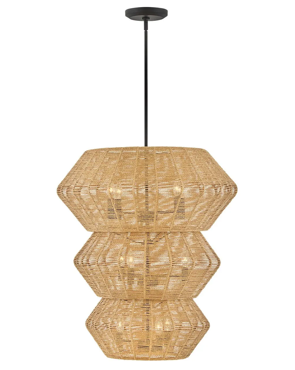 Luca Led Chandelier In Black 1