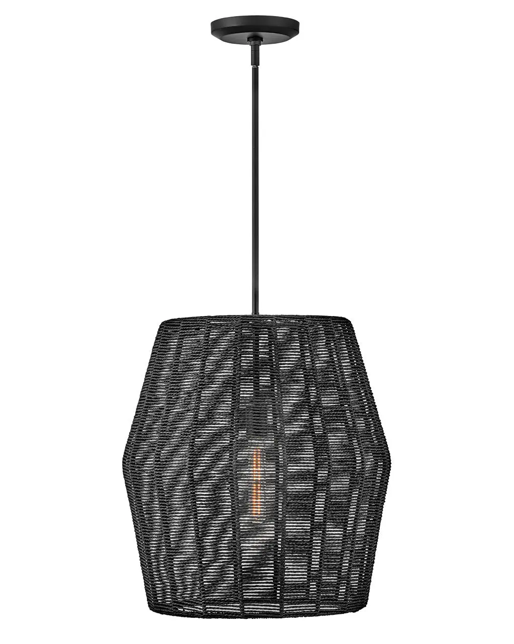 Luca Led Pendant In Black 1