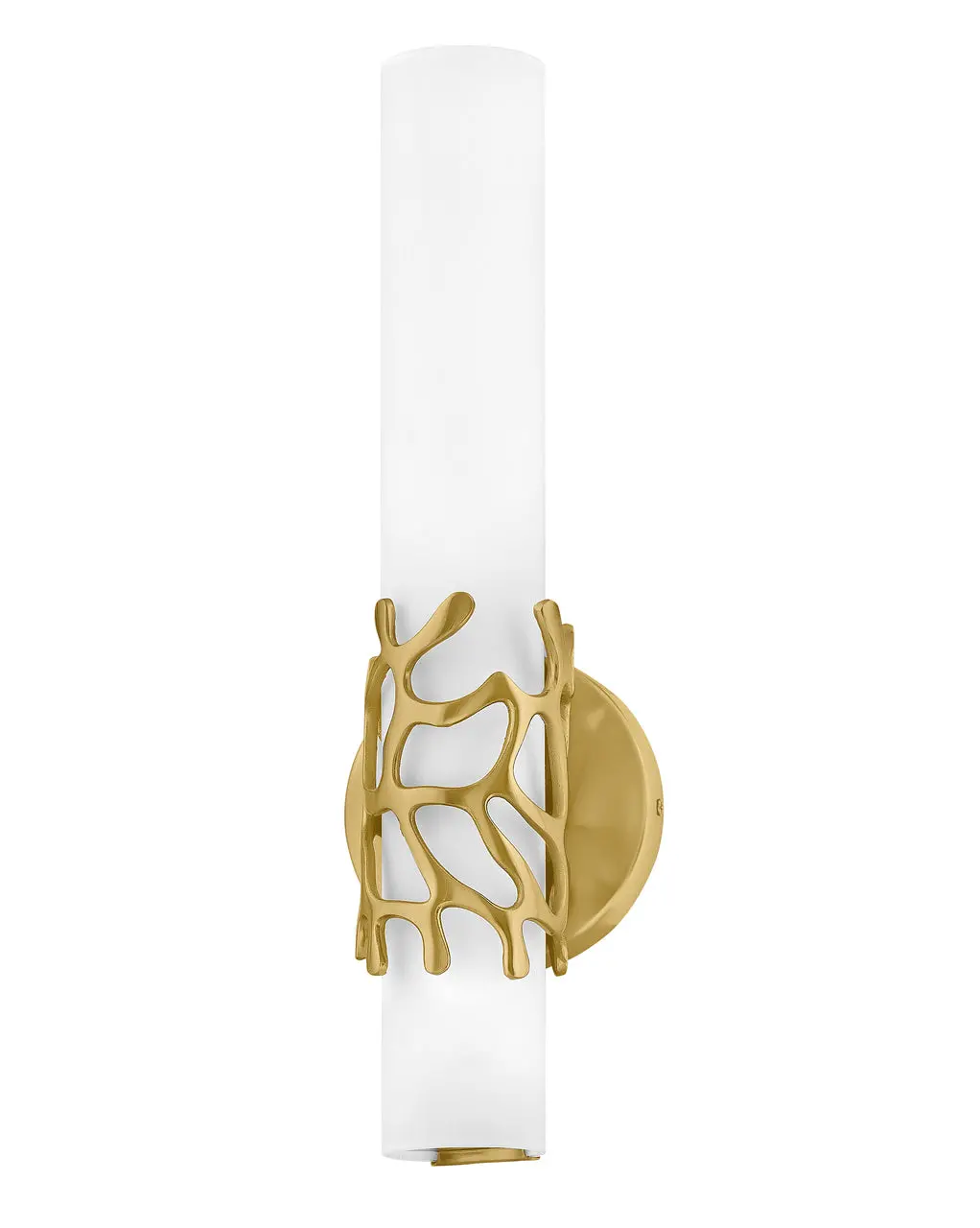 Lyra Led Wall Sconce In Lacquered Brass 1