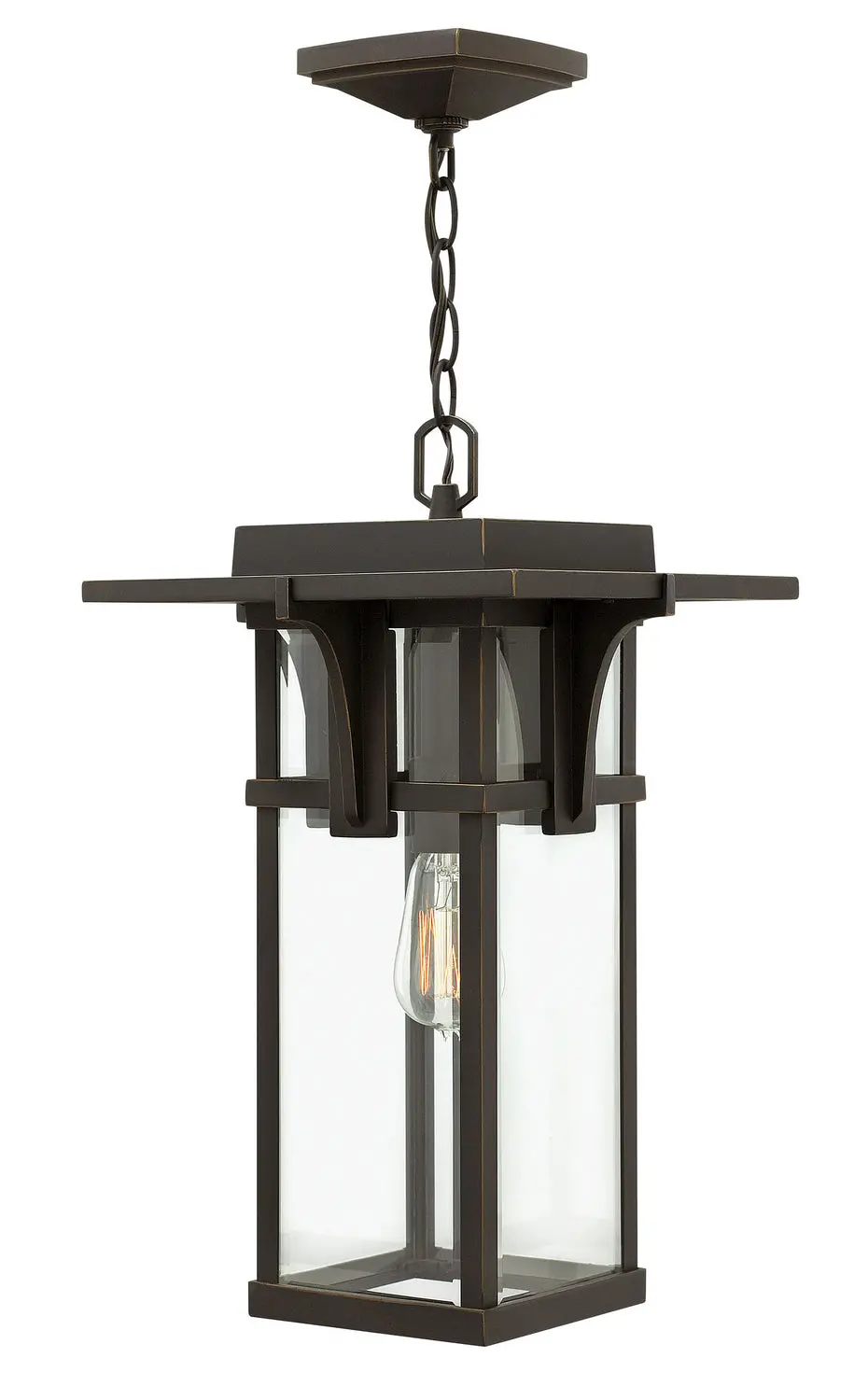 Manhattan Led Hanging Lantern In Oil Rubbed Bronze 1
