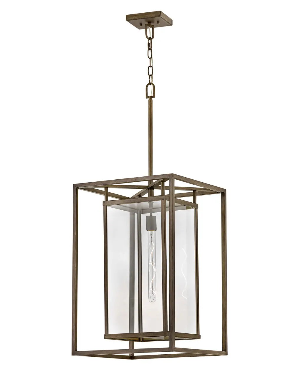 Max Led Hanging Lantern In Burnished Bronze 1
