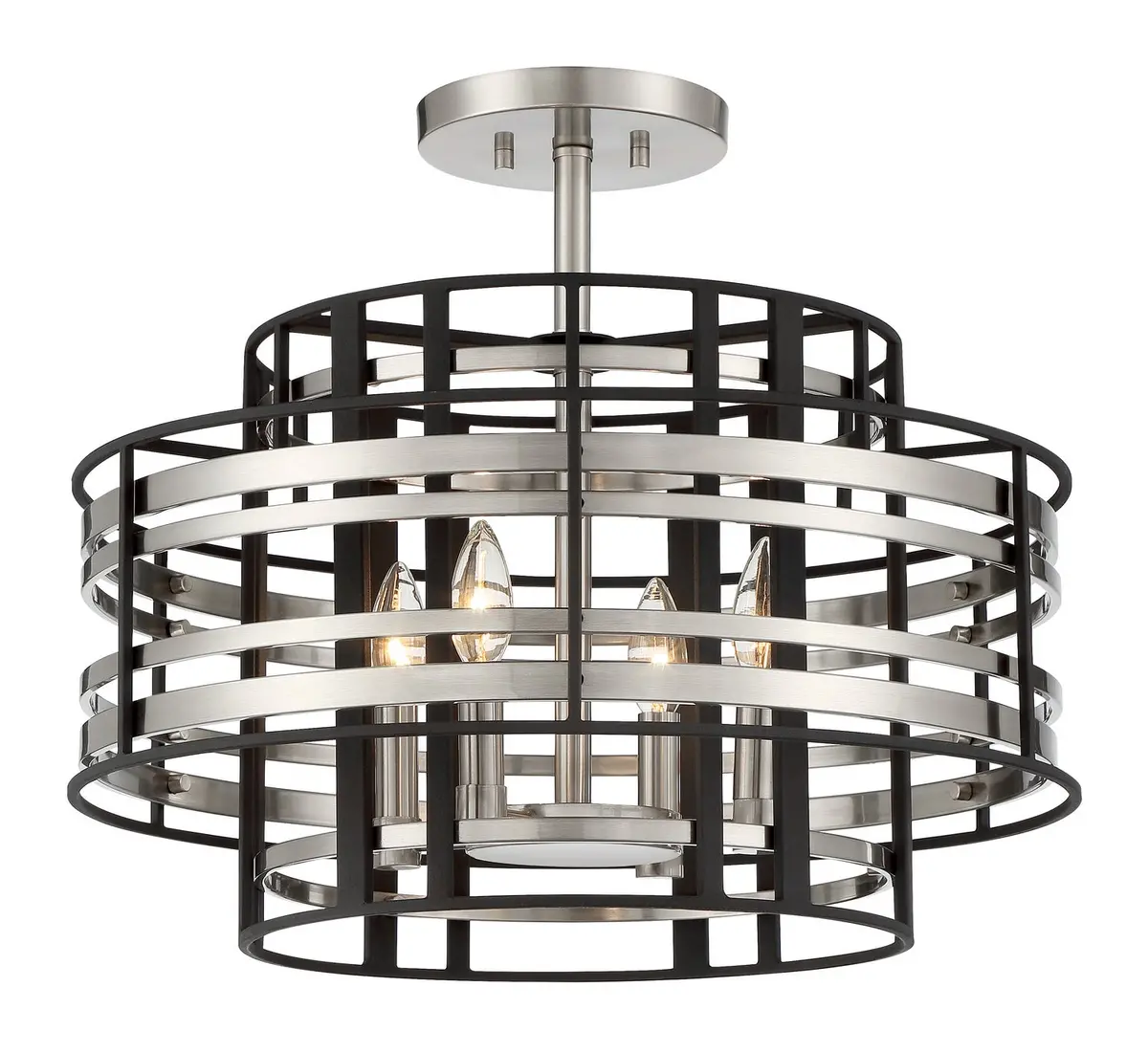 Metropolitan Four Light Semi Flush Mount 1