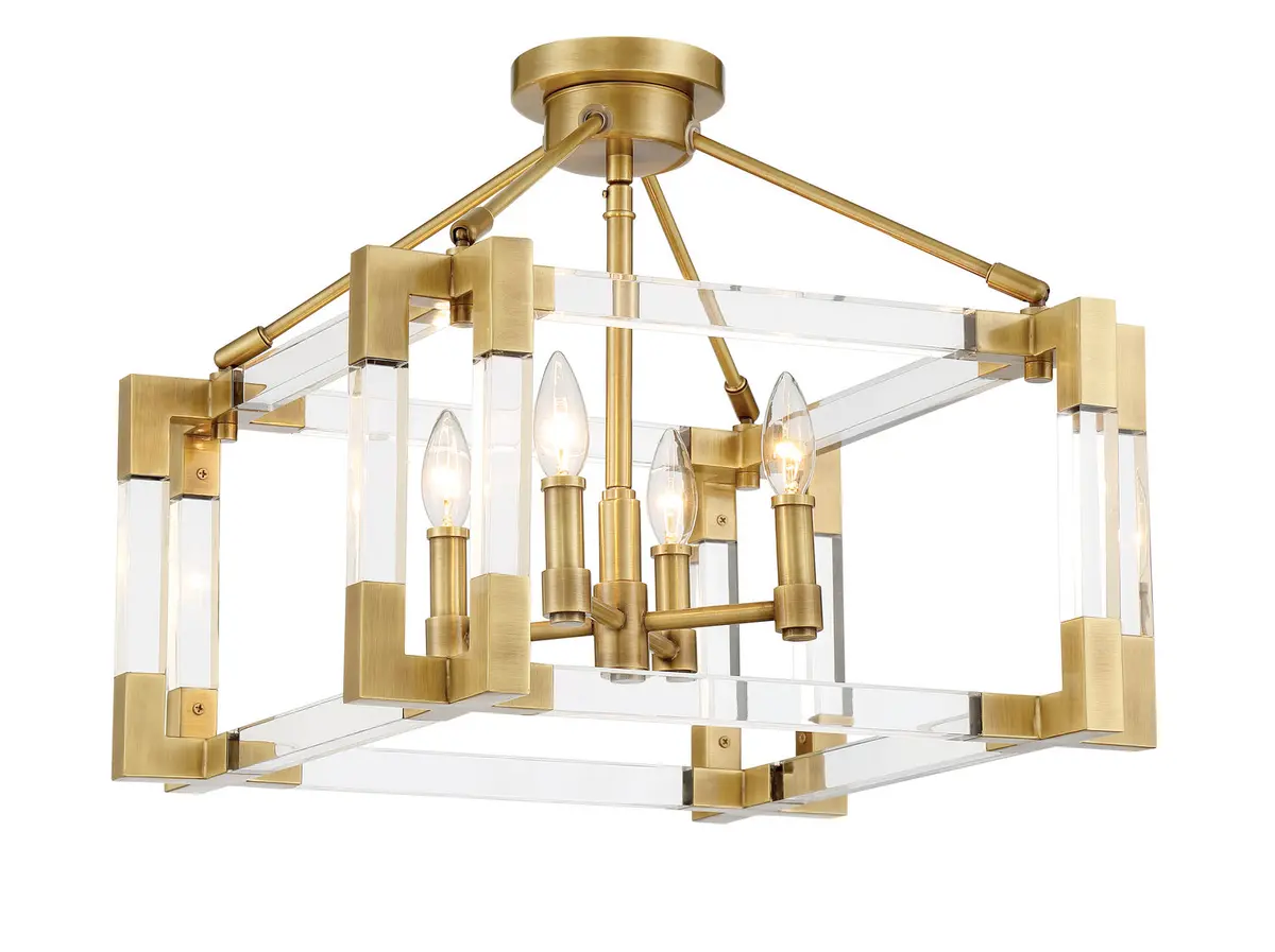 Metropolitan Four Lights Semi Flush Mount 1