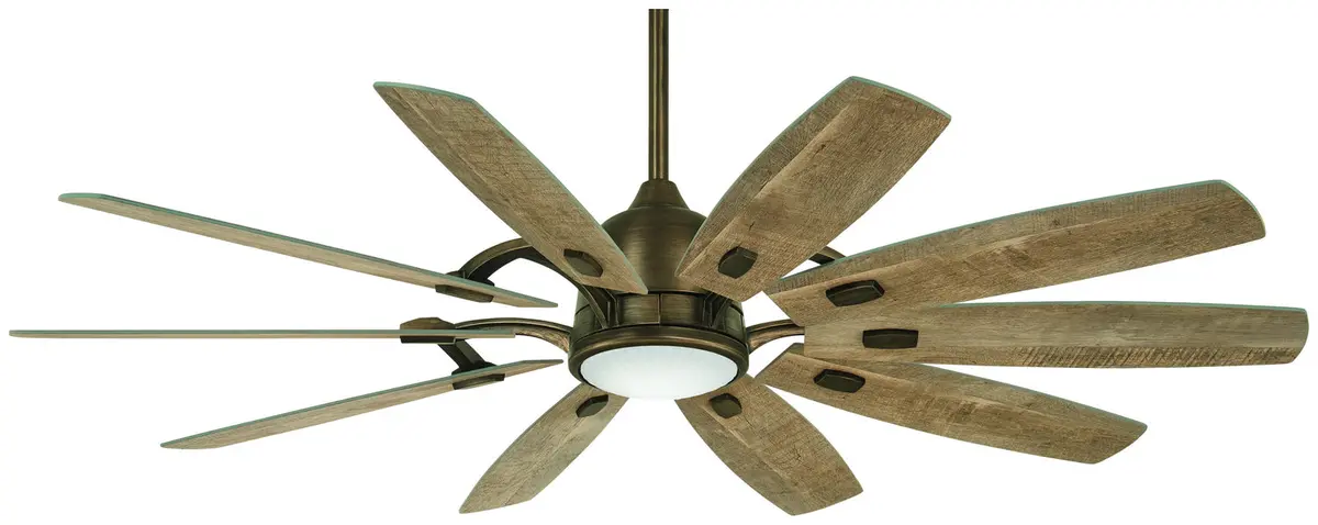 Minka Aire Barn 65" Dc Ceiling Fan With 40W Dimmable Led Light And Remote Control 1