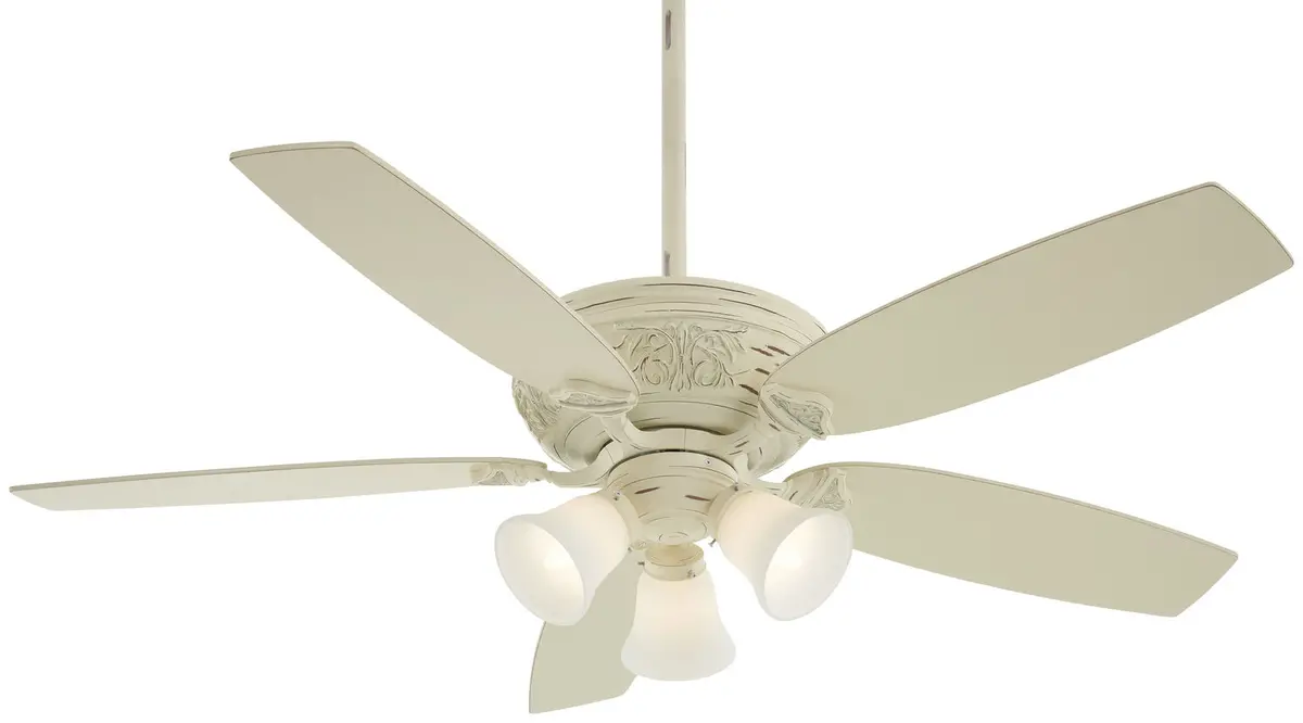 Minka Aire Classica 54" Gallery Edition Ceiling Fan In Provencal Blanc With Led And Remote Control 1