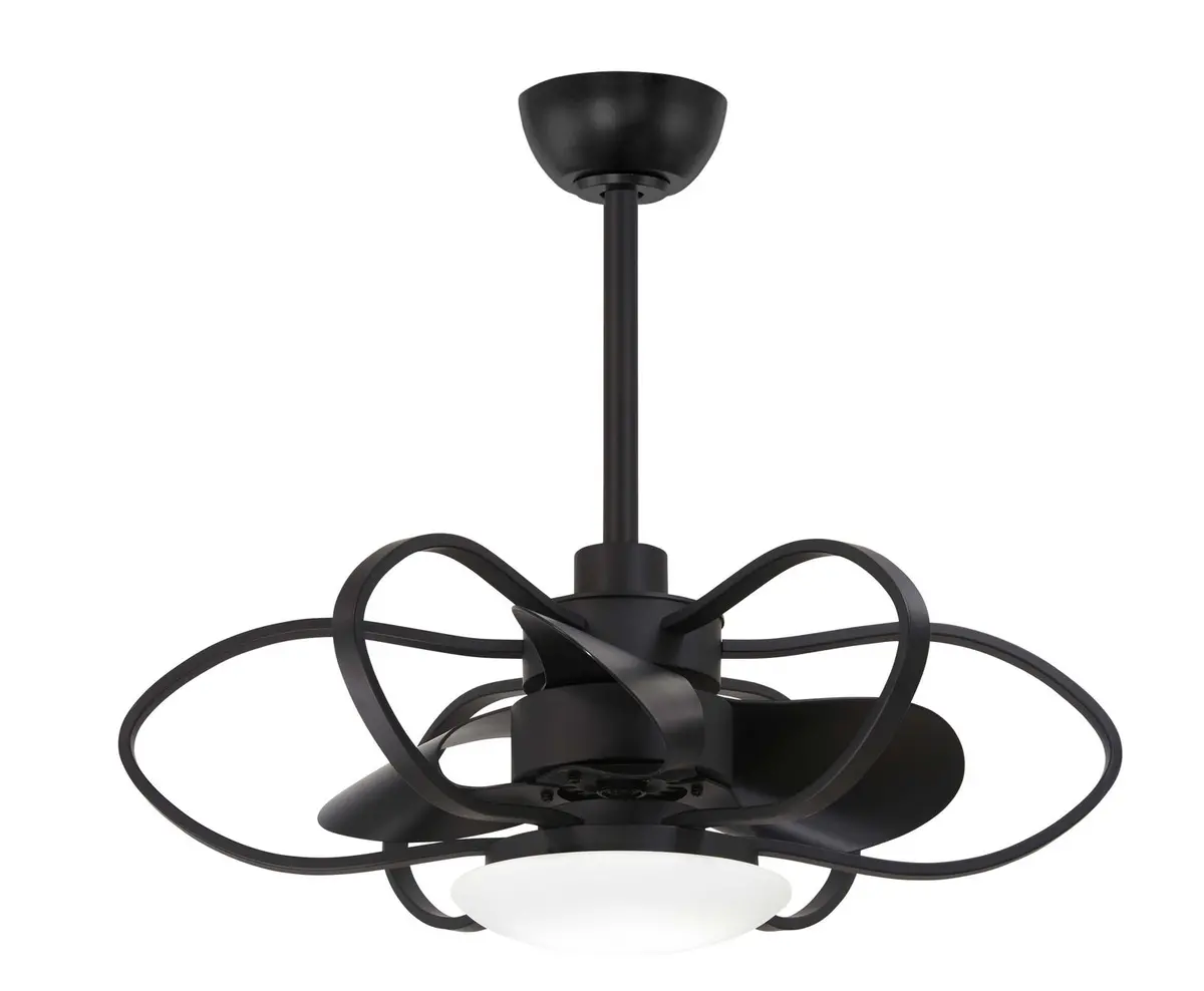 Minka Aire Gordon 29" Fandelier In Coal With Dimmable Led Light And Remote Control 1