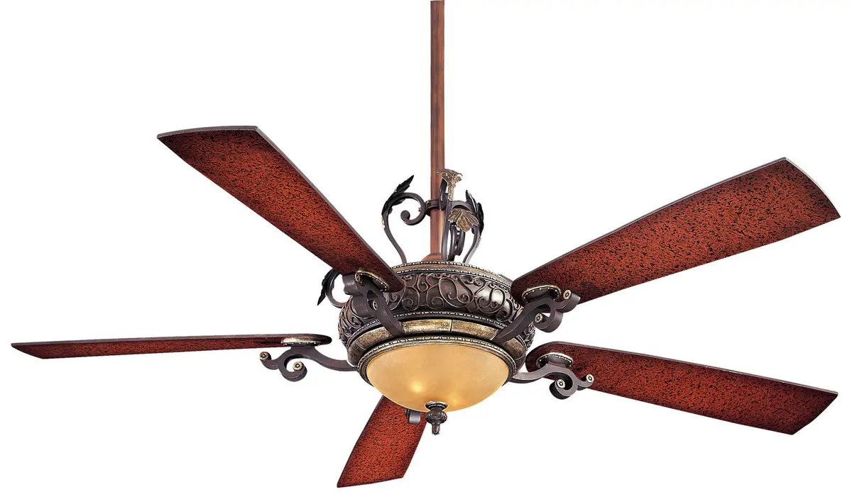 Minka Aire Napoli 56" Ceiling Fan In Sterling Walnut With 20W Dimmable Led Light And Wall Control 1