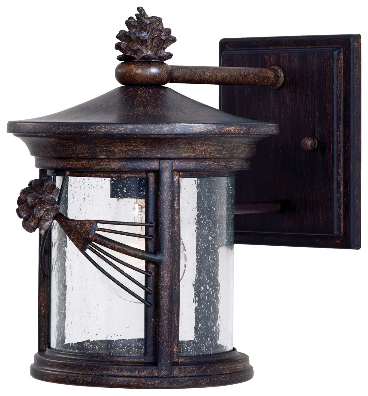 Minka Lavery Abbey Lane One Light Wall Mount In Iron Oxide 1
