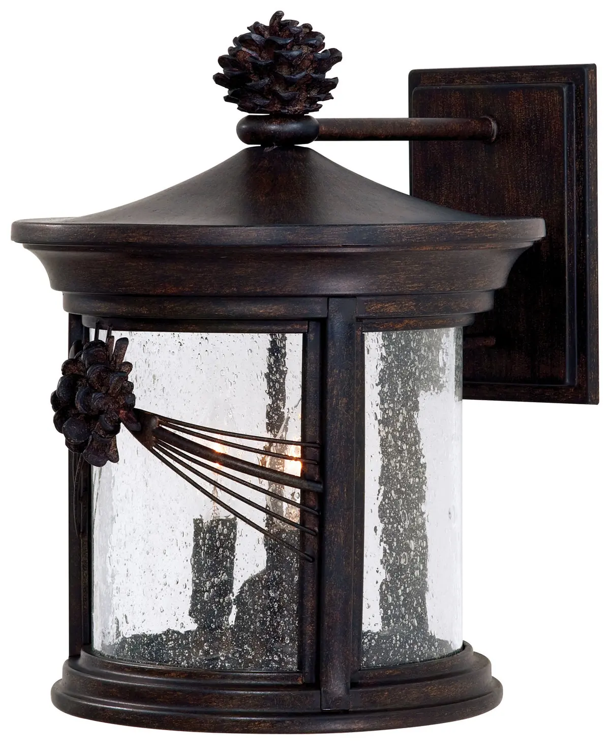 Minka Lavery Abbey Lane Three Light Wall Mount In Iron Oxide 1