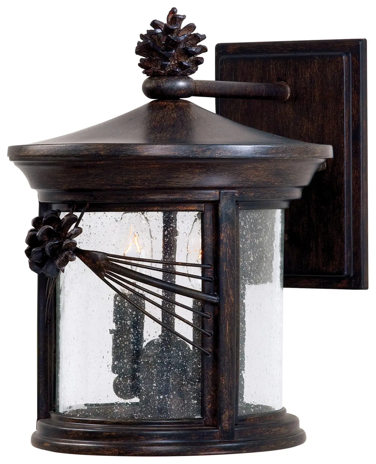 Minka Lavery Abbey Lane Two Light Wall Mount In Iron Oxide 1