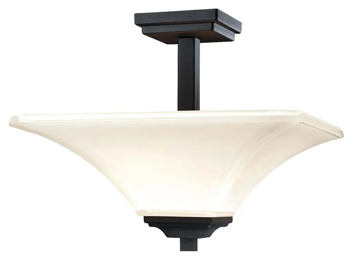 Minka Lavery Agilis Two Light Semi Flush Mount In Sand Coal 1