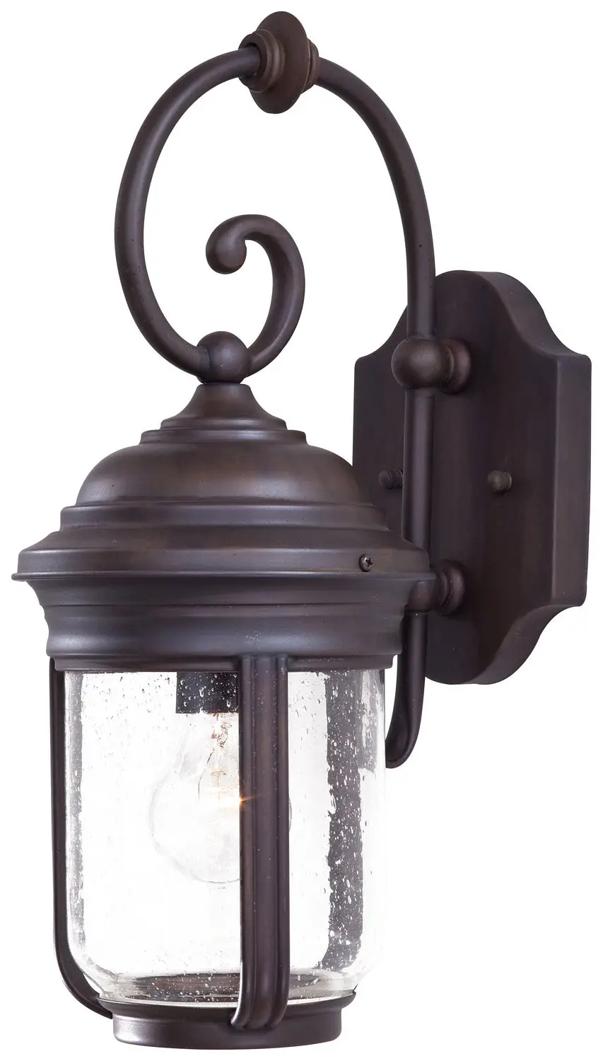 Minka Lavery Amherst One Light Wall Mount In Roman Bronze 1