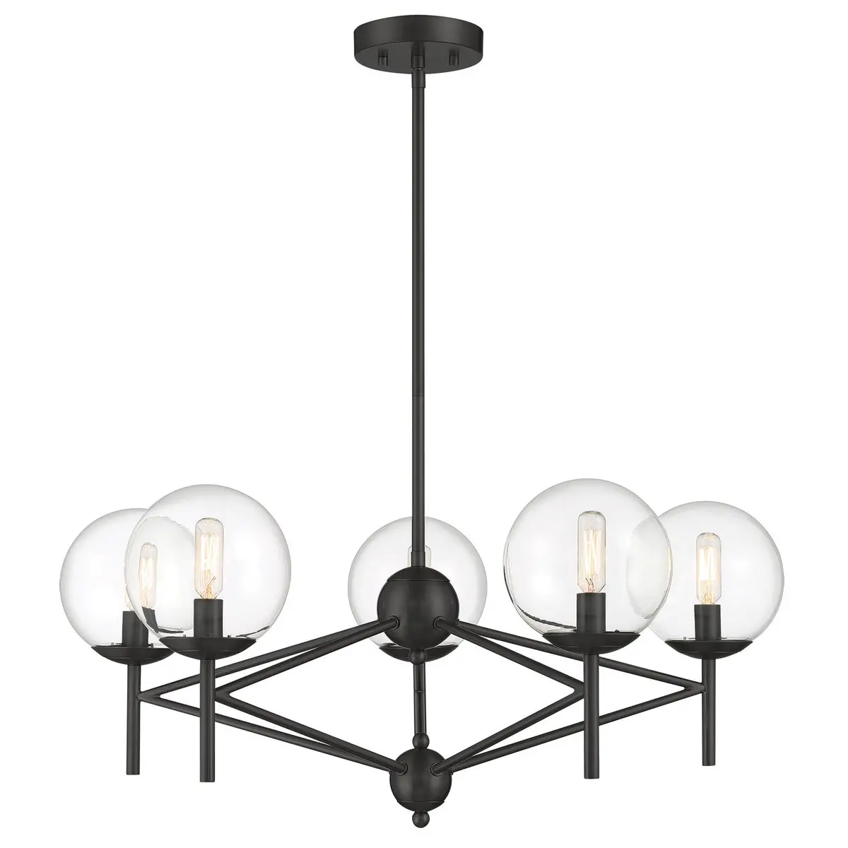 Minka Lavery Auresa Five Light Chandelier In Coal 1