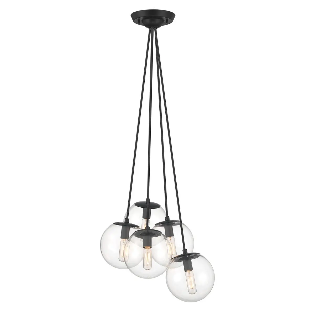 Minka Lavery Auresa Five Light Pendant In Coal 1