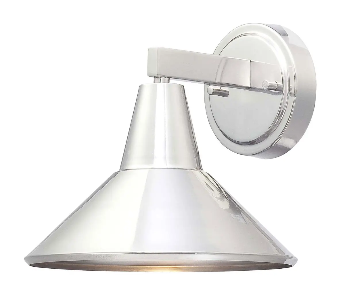 Minka Lavery Bay Crest One Light Wall Mount In Brushed Stainless Steel 1
