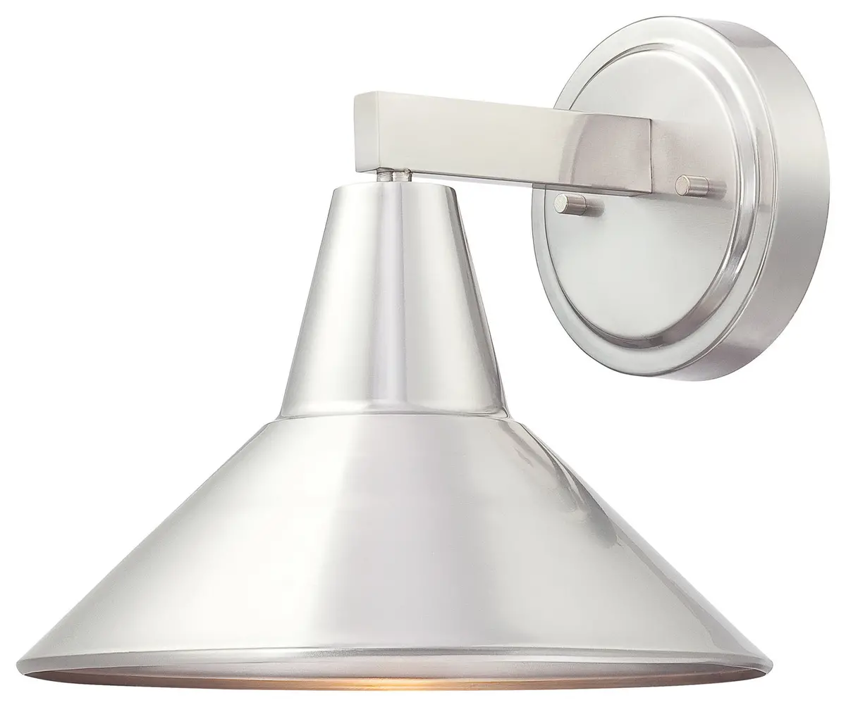 Minka Lavery Bay Crest One Light Wall Mount In Brushed Stainless Steel 1