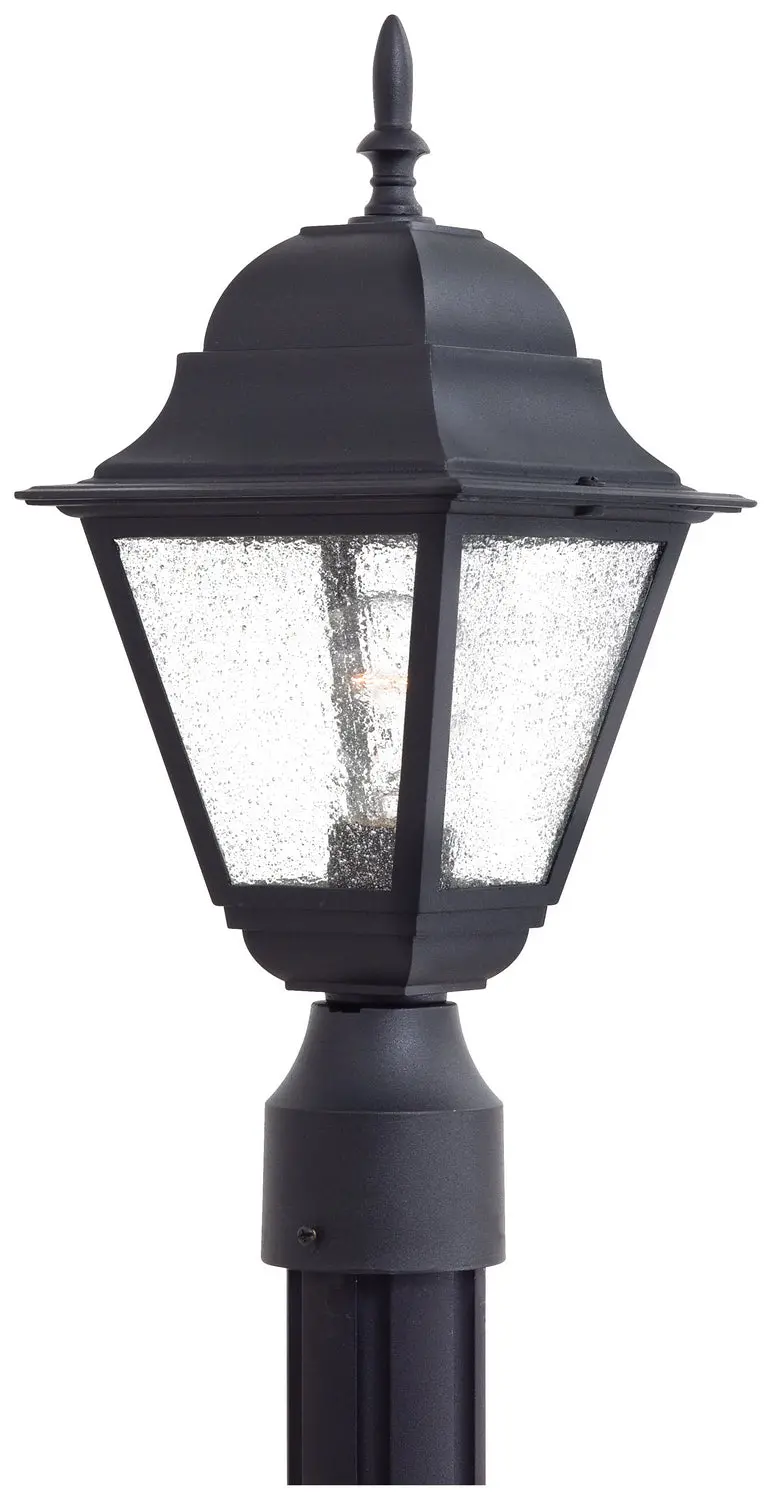 Minka Lavery Bay Hill One Light Post Mount In Coal 1