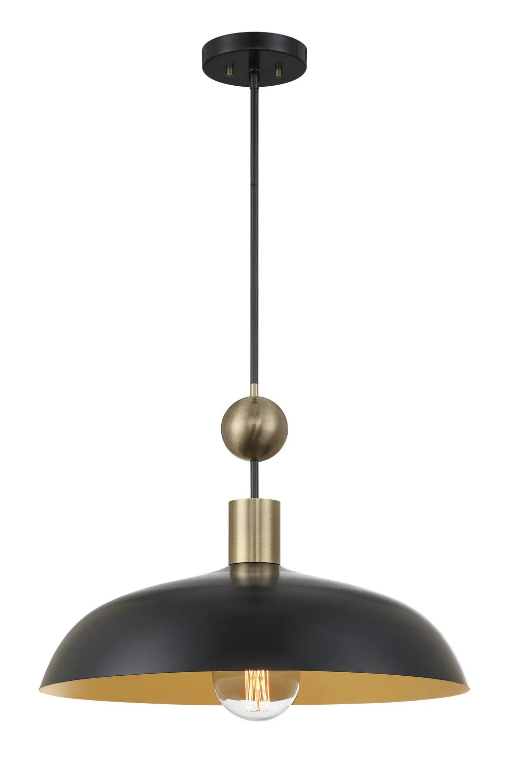 Minka Lavery Biloxi One Light Pendant In Coal And Weathered Antique Bra 1