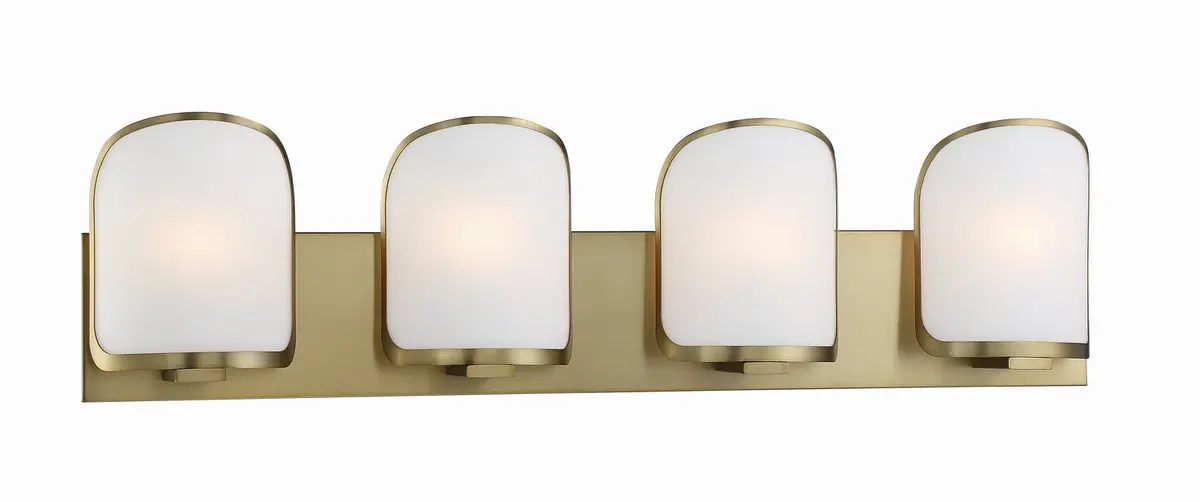 Minka Lavery Bishop Crossing Bath Four Light Bath In Soft Brass 1