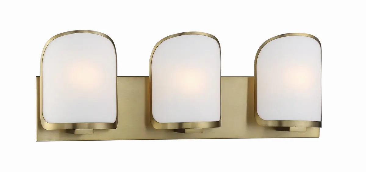 Minka Lavery Bishop Crossing Bath Three Light Bath In Soft Brass 1