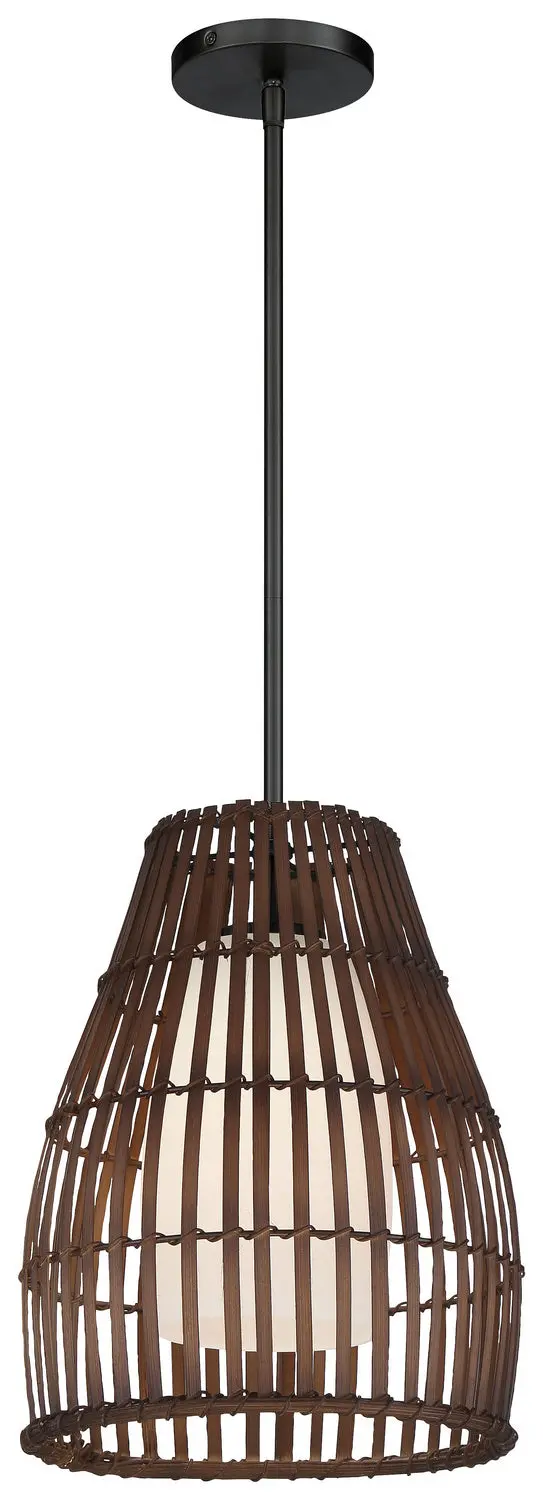 Minka Lavery Brentwood Shore One Light Pendant In Coal 1