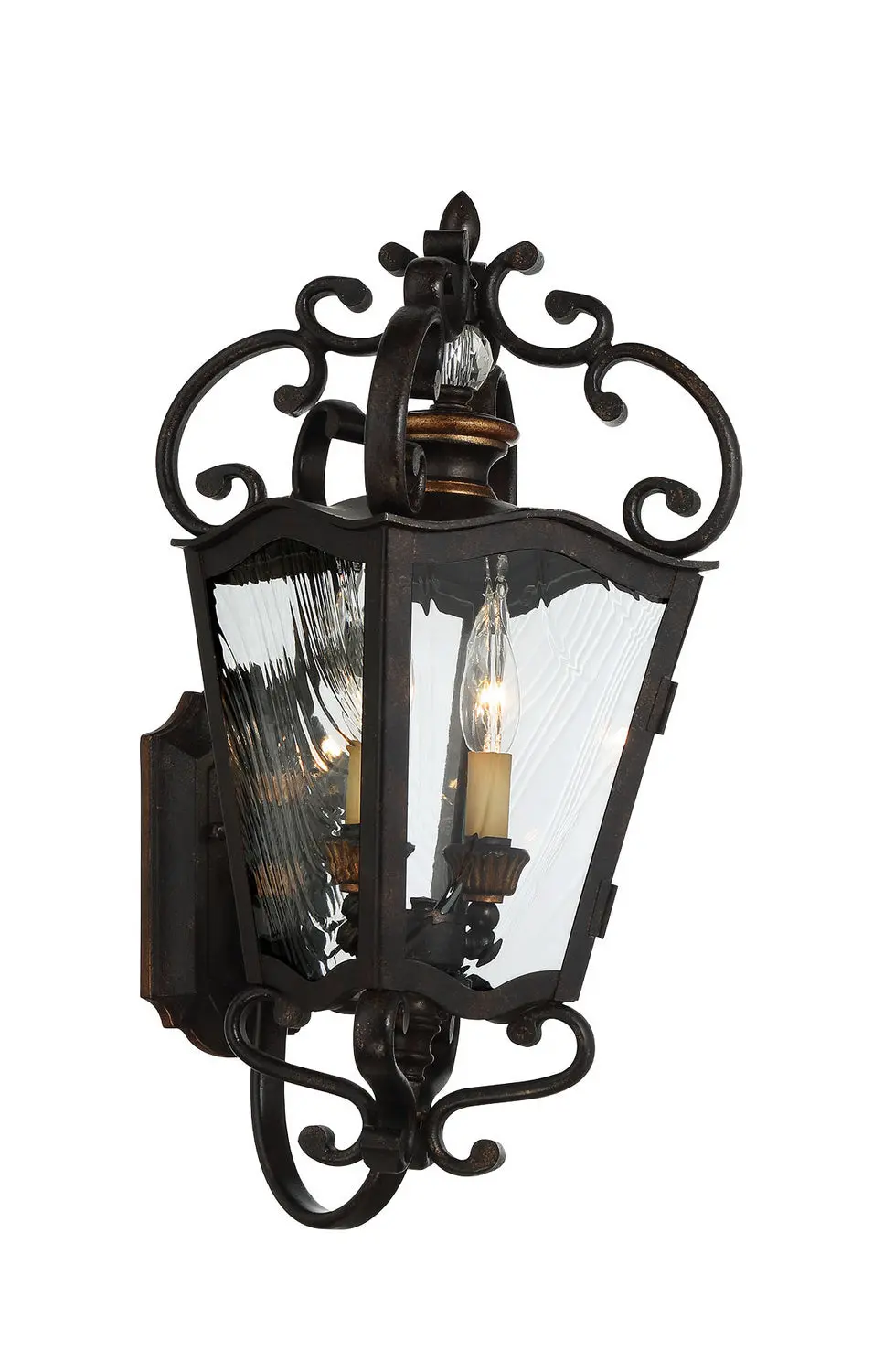 Minka Lavery Brixton Ivy Two Light Outdoor Lantern In Terraza Village Aged Patina With 1