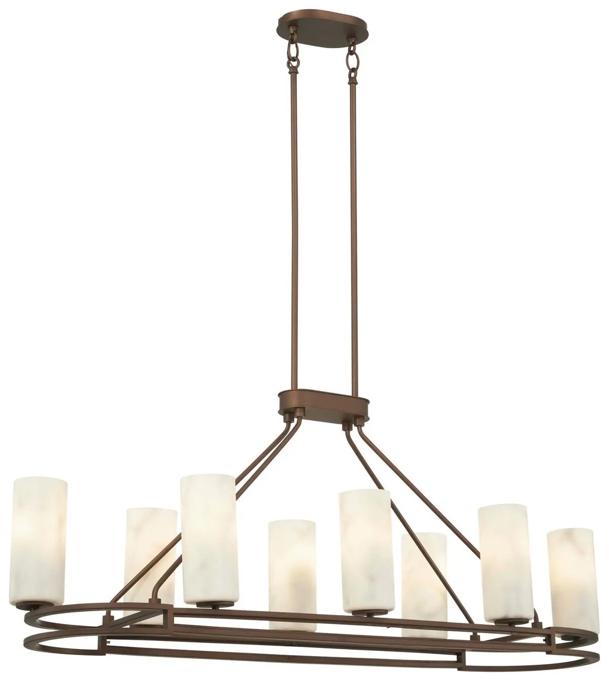 Minka Lavery Buchanan Eight Light Island Pendant In Hellenic Bronze 1