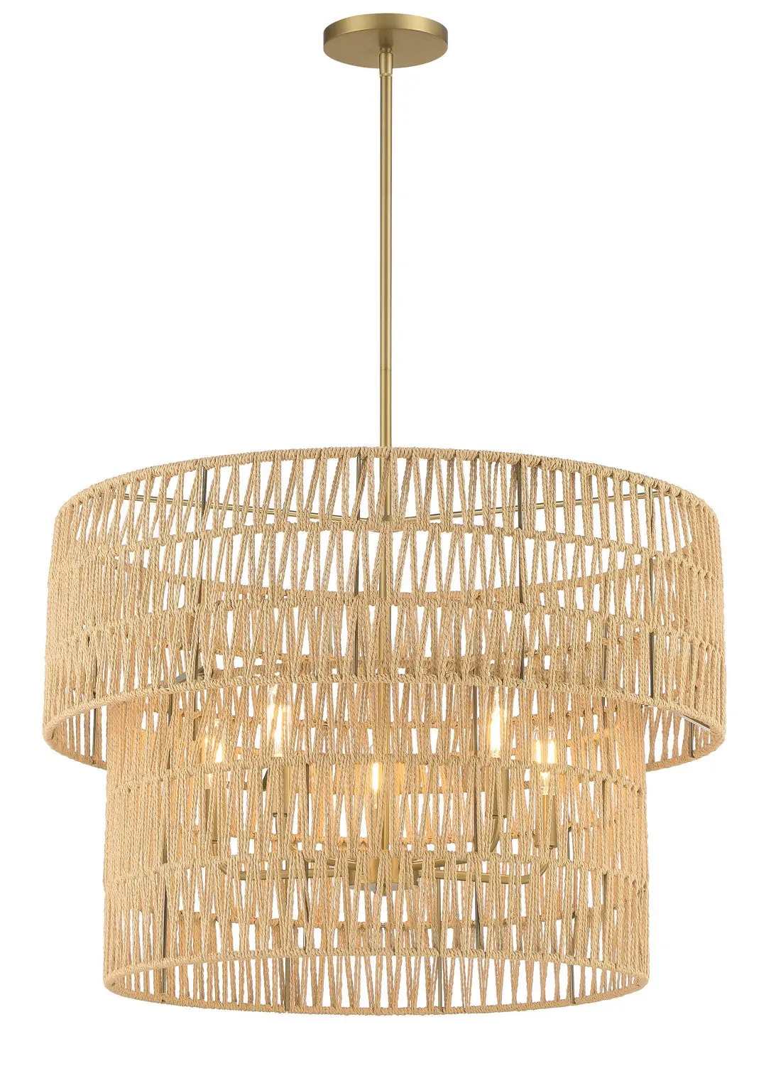 Minka Lavery Bungalow Heaven Five Light Pendant In Soft Brass 1