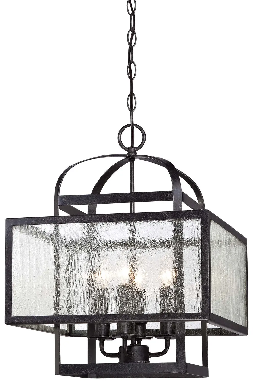 Minka Lavery Camden Square Four Light Mini Chandelier In Aged Charcoal 1
