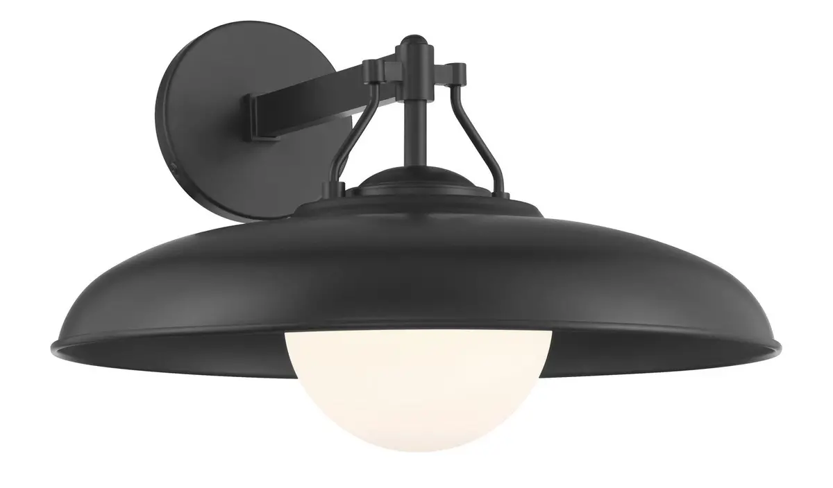 Minka Lavery Cameo Shores One Light Outdoor Wall Mount In Coal 1