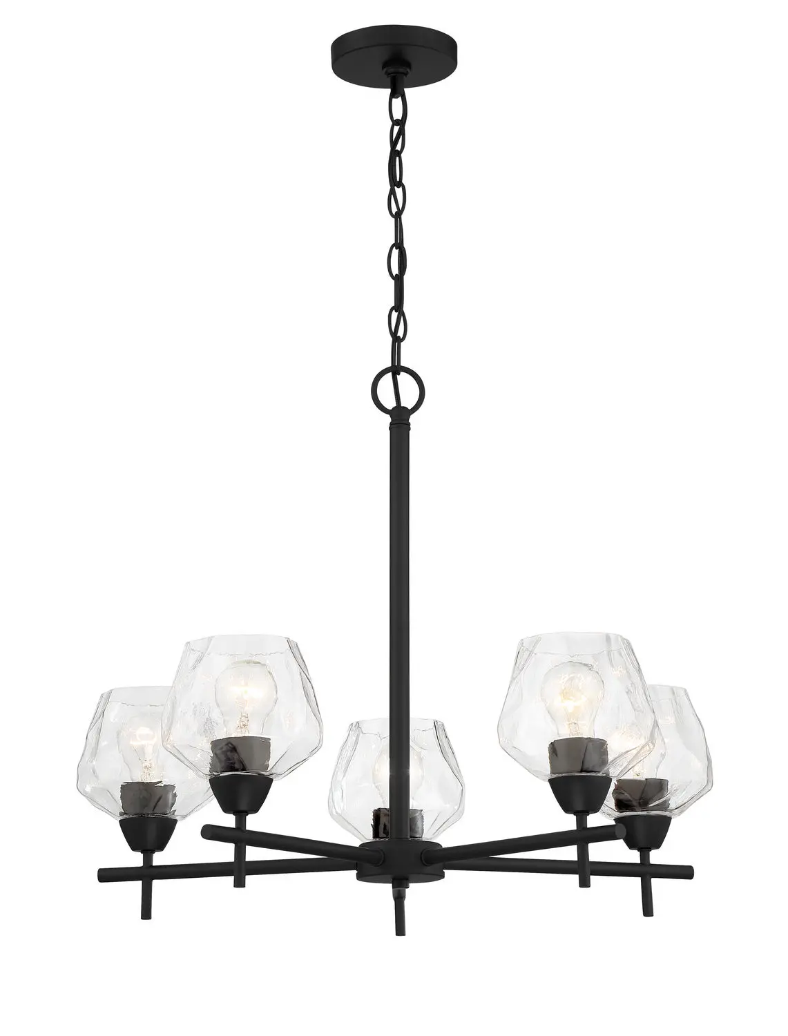 Minka Lavery Camrin Five Light Chandelier In Coal 1