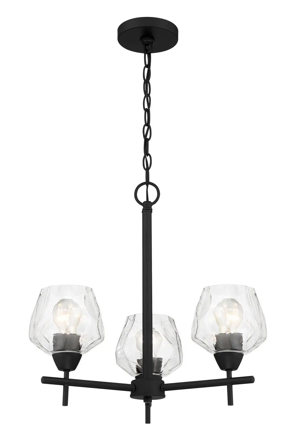Minka Lavery Camrin Three Light Chandelier In Coal 1