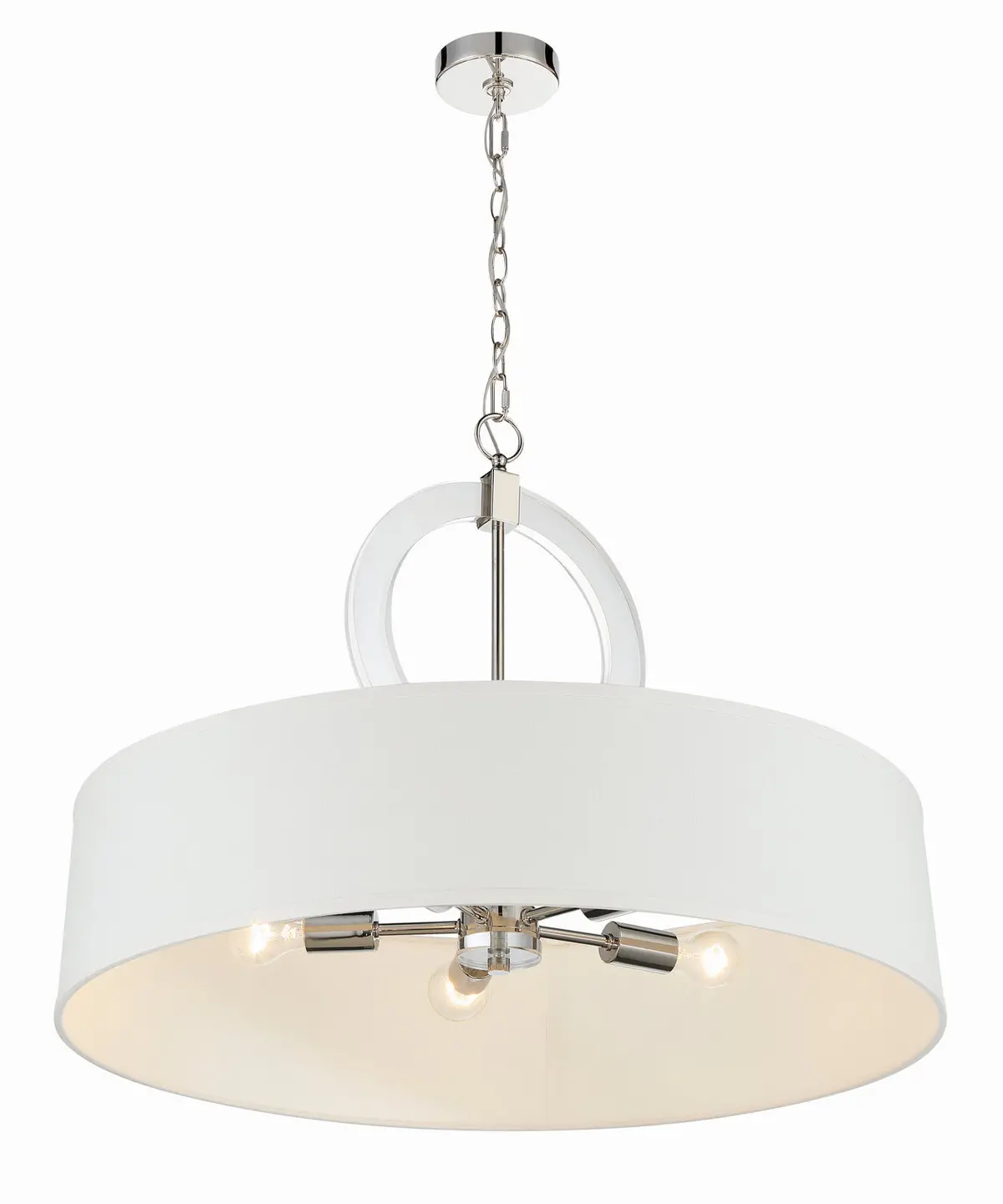 Minka Lavery Cape Coral Five Light Pendant In Polished Nickel 1
