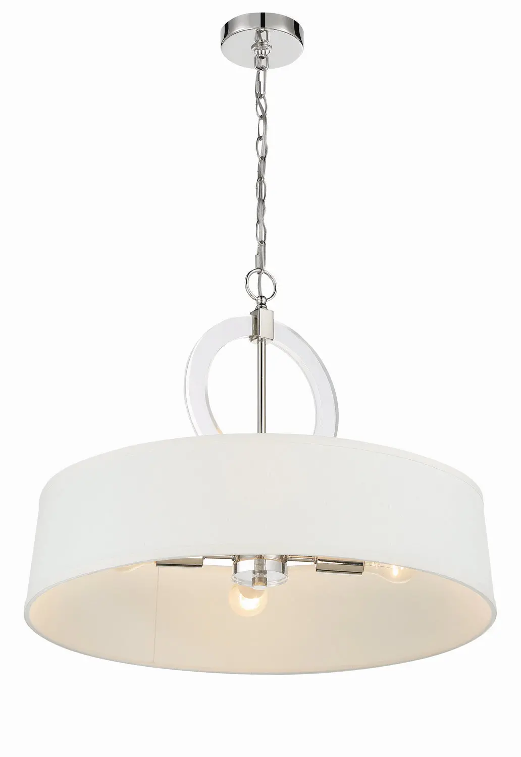 Minka Lavery Cape Coral Four Light Pendant In Polished Nickel 1
