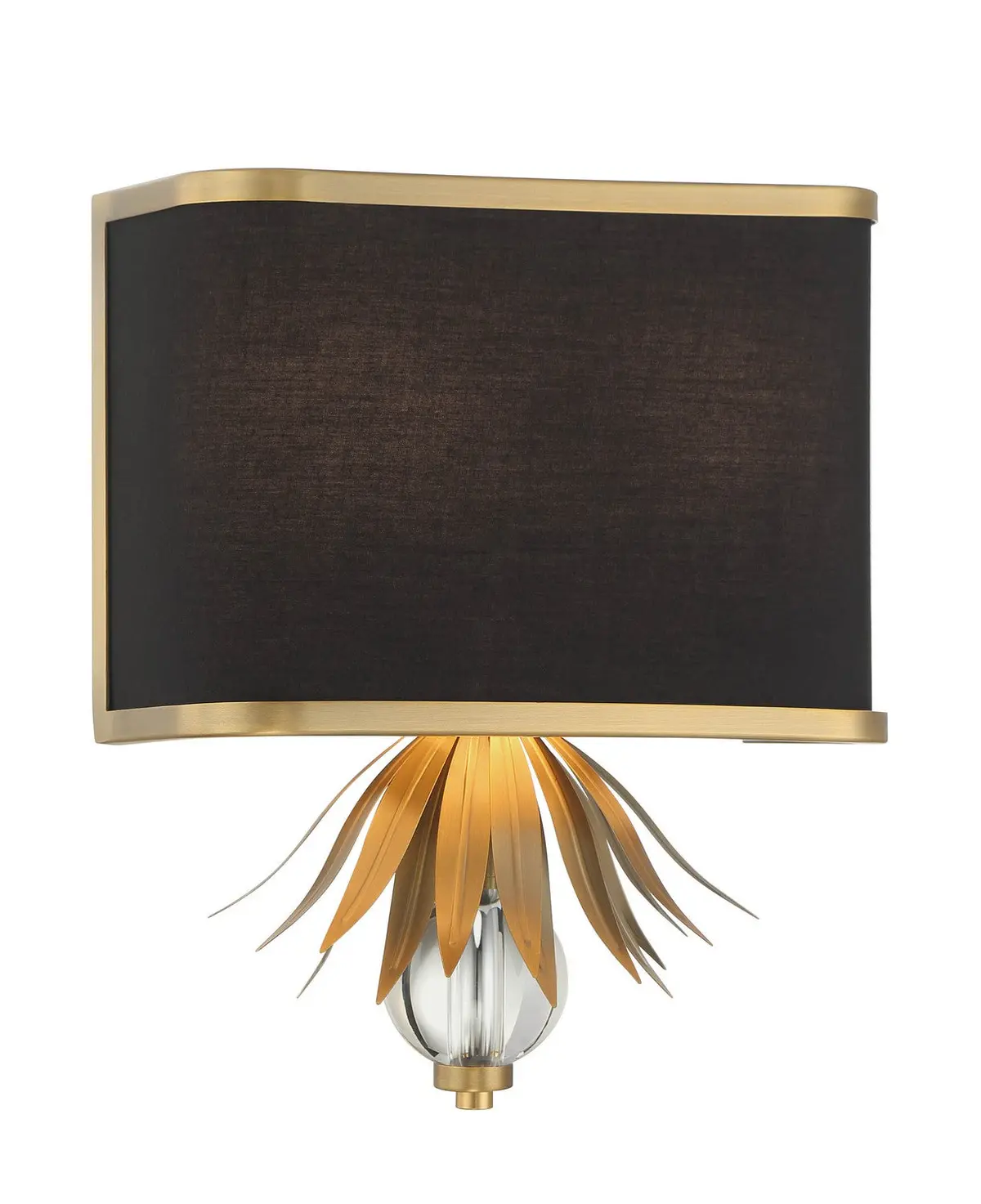 Minka Lavery Caprio Two Light Wall Sconce In Natural Brushed Brass 1