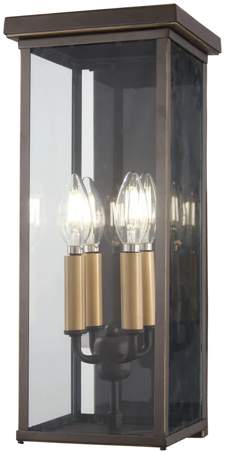 Minka Lavery Casway Four Light Pocket Lantern In Oil Rubbed Bronze With Gold Highlights 1