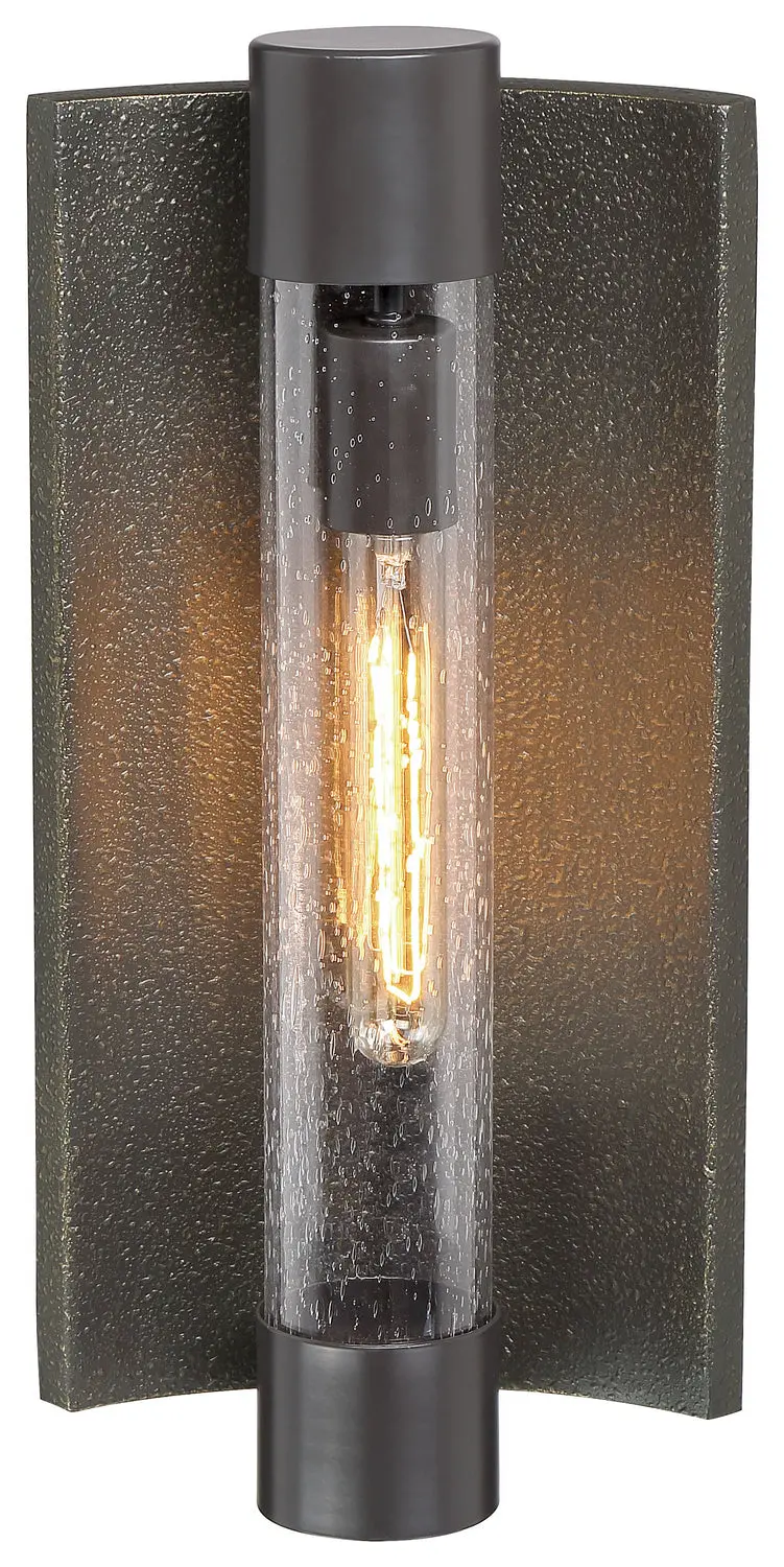 Minka Lavery Celtic Shadow Outdoor Wall Mount In Textured Bronze With Silver Highlights 1