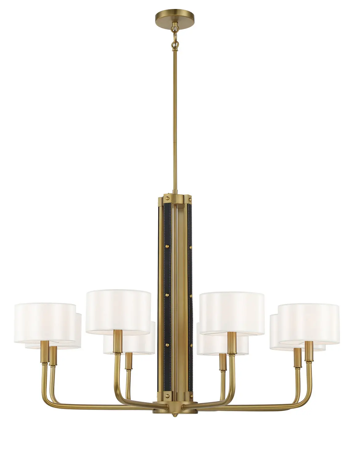 Minka Lavery Chelsea Eight Light Chandelier In Soft Brass 1