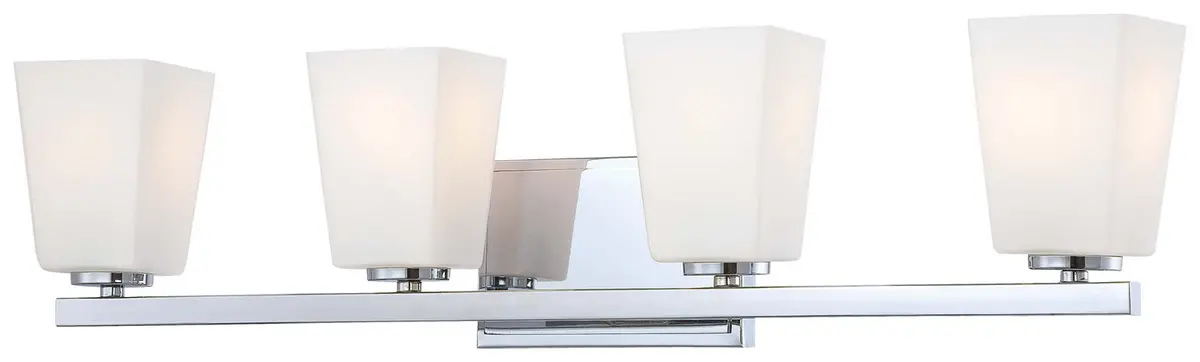 Minka Lavery City Square Four Light Bath In Chrome 1