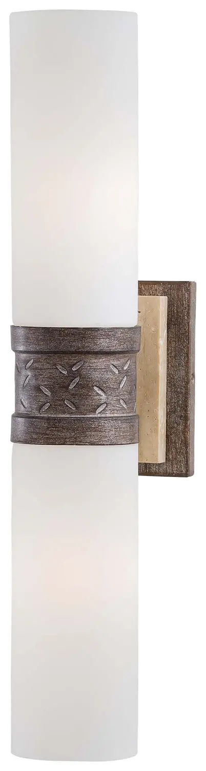 Minka Lavery Compositions Two Light Wall Sconce In Aged Patina Iron 1