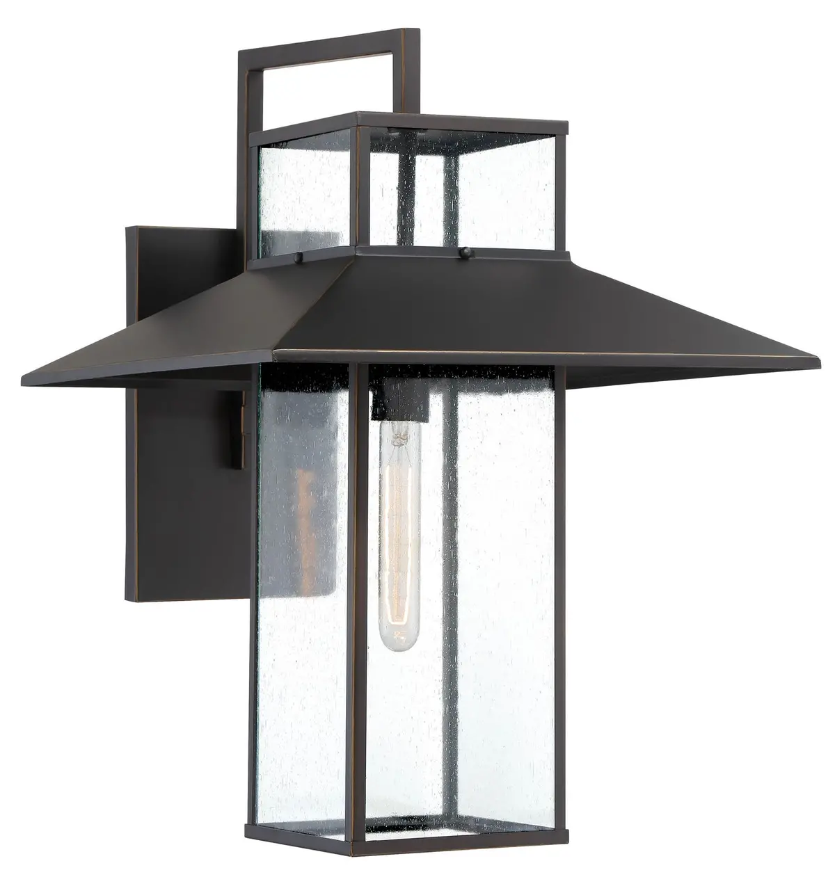 Minka Lavery Danforth Park One Light Outdoor Wall Mount In Oil Rubbed Bronze With Gold Highlights 1