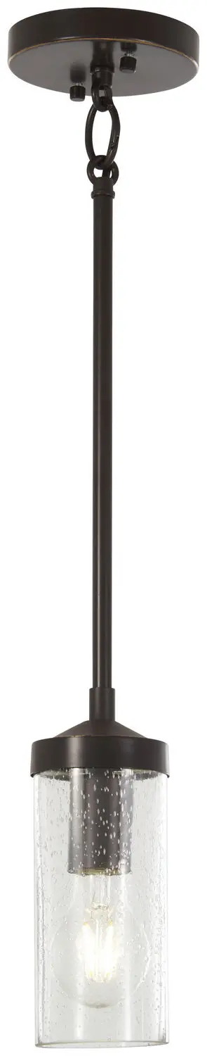 Minka Lavery Elyton One Light Mini Pendant In Downton Bronze With Gold Highlights 1