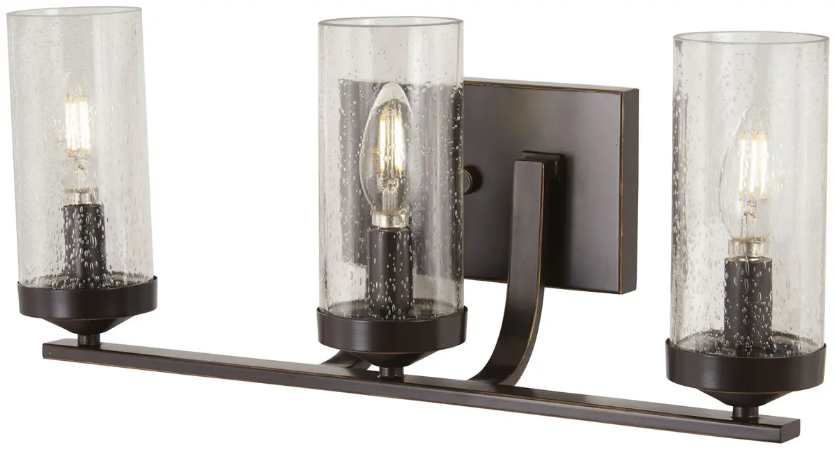 Minka Lavery Elyton Three Light Bath In Downton Bronze With Gold Highlights 1