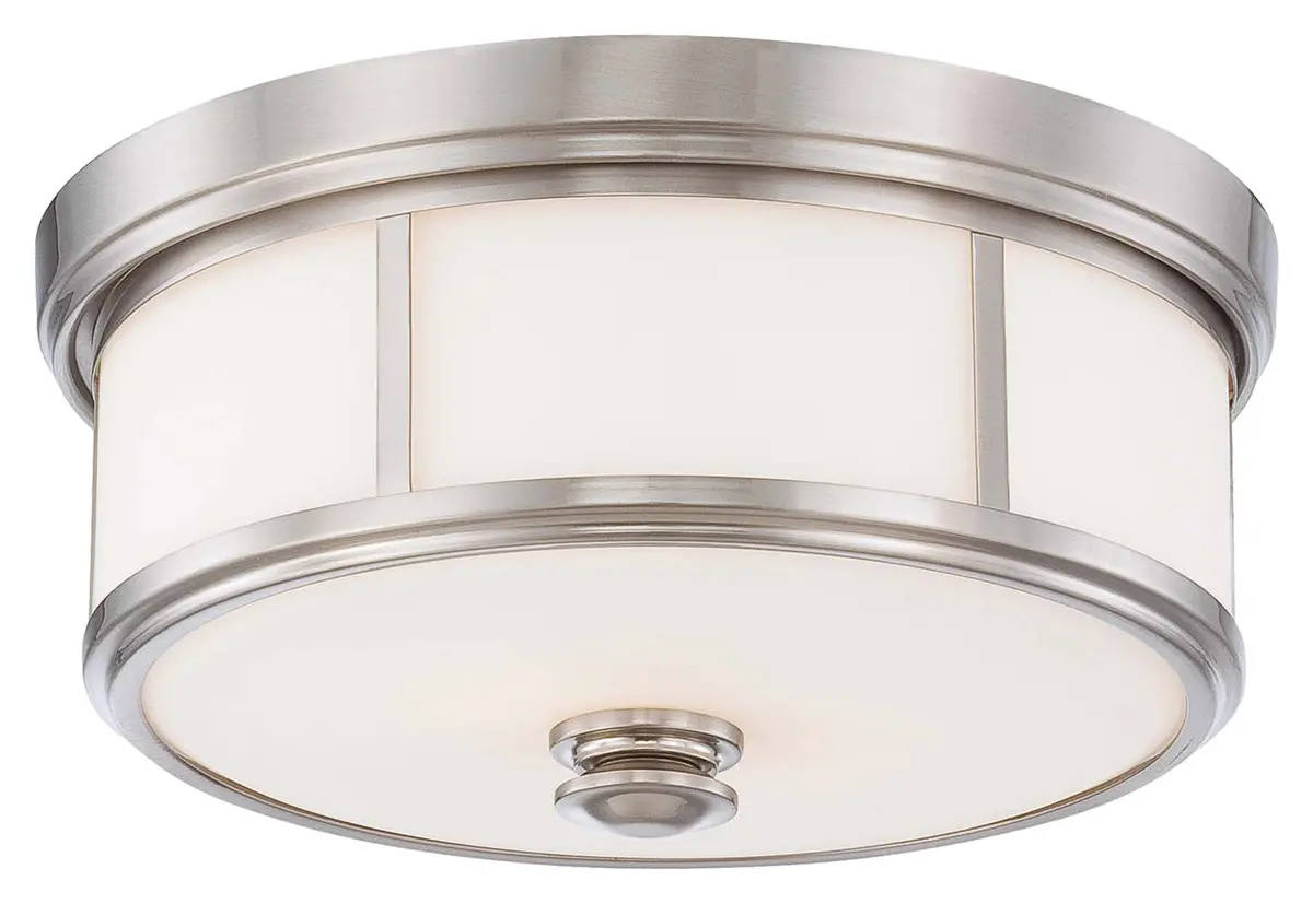 Minka Lavery Five Light Flush Mount In Brushed Nickel 1