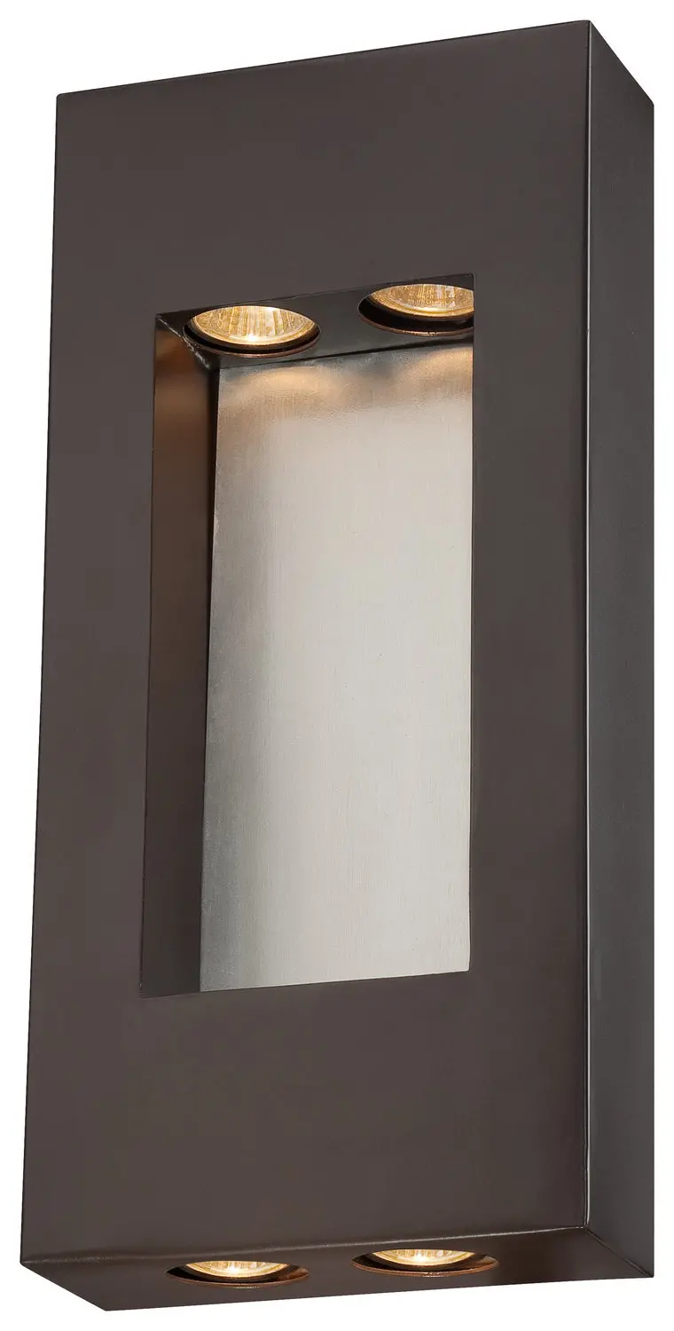 Minka Lavery Geox Four Light Outdoor Wall Mount In Dorian Bronze 1