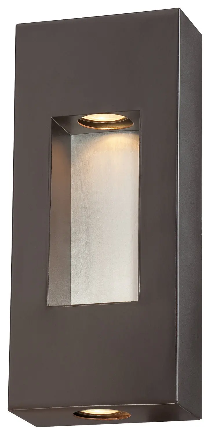 Minka Lavery Geox Two Light Outdoor Wall Mount In Dorian Bronze 1