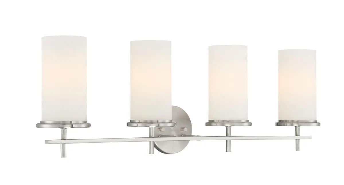 Minka Lavery Haisley Four Light Bath Bar In Brushed Nickel 1